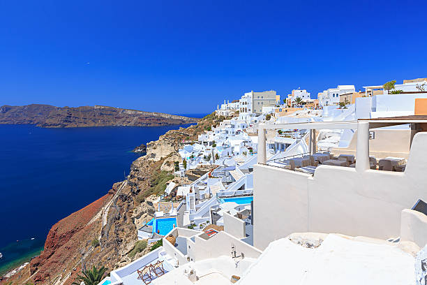 Santorini Greece stock photo