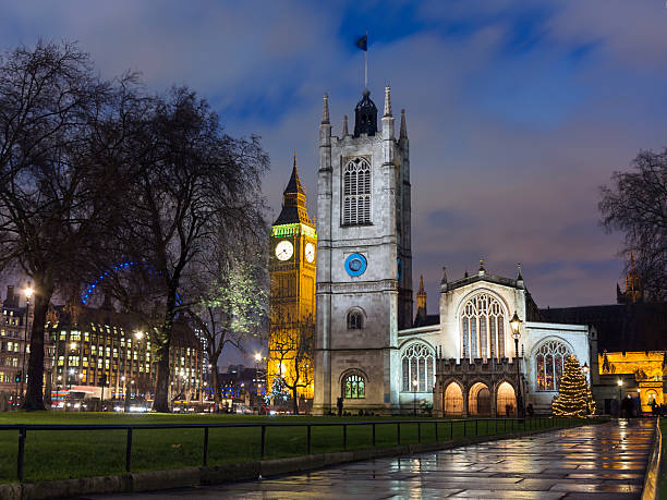 istock Parliament Square London in snow and dusk 482438965