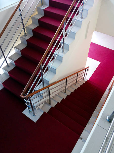 istock Red Ladder in hotel close 482440562