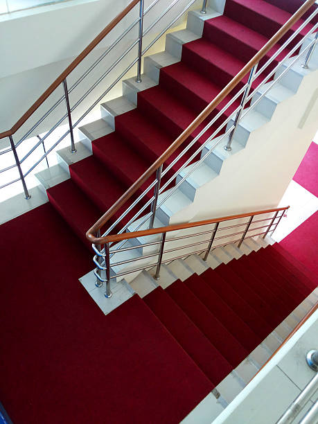 istock Red Ladder in hotel close 482440564
