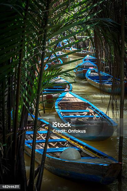 Traditionnal Vietnamese Boats In Mekong Delta An Giang Vietnam Stock Photo - Download Image Now