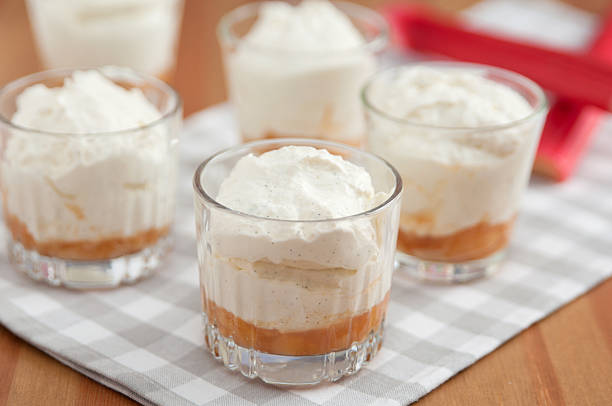 istock Layered Rhubarb Creme Dessert 482444757