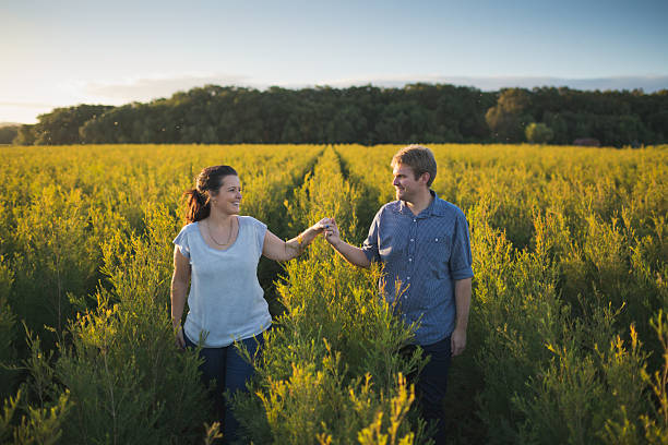 istock Young Couple Together in Rural Farm Setting 482444940