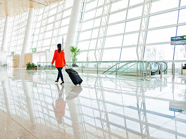 woman at airport