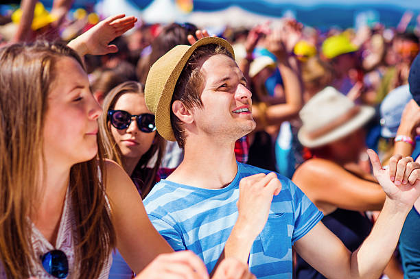 istock Beautiful teens at summer festival 482445792