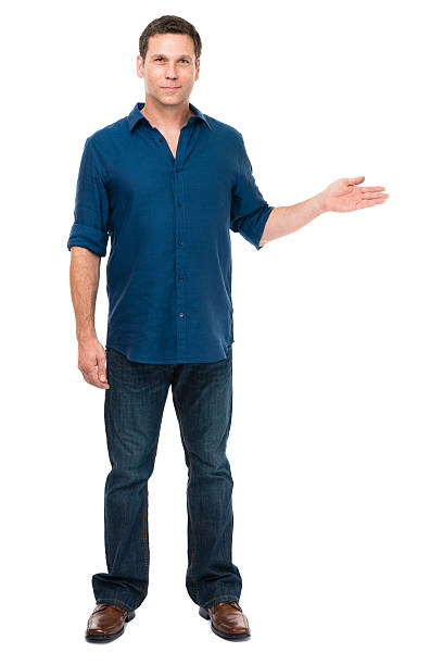 istock Thirtyish Casual Man on White 482446626