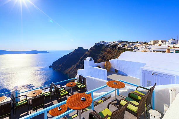 Santorini Greece stock photo