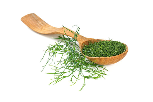 istock dried dill in a wooden spoon isolated 482452872