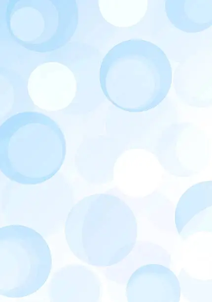Blue pastel bubbles