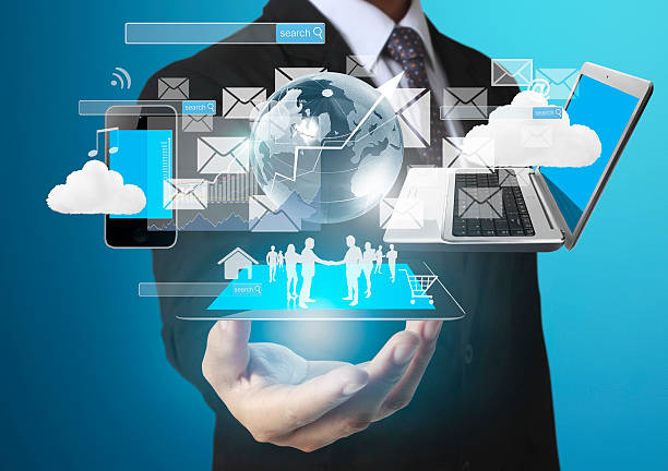 istock Technology in hands of businessmen 482456088