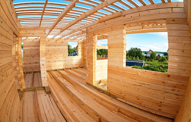 istock Construction of a new wooden house 482456939