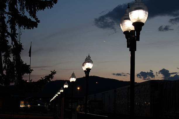 istock Street Lamp in a Row 482457186