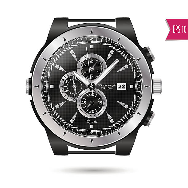 vector modern realistic luxury, wrist watch vector modern realistic luxury, wrist watch isolated on a white background swiss watches stock illustrations