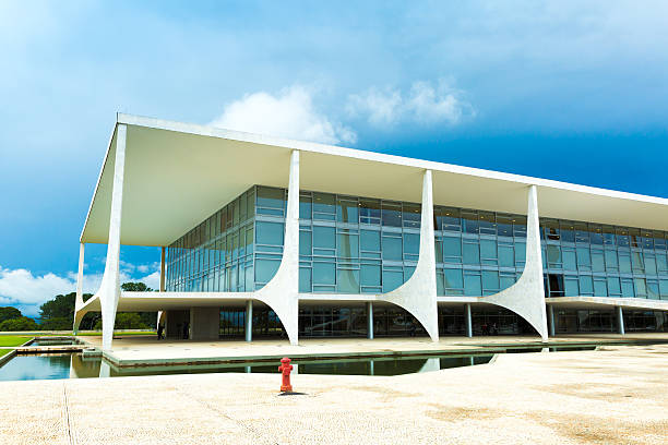 the alvorada pałac w brasilia, brazylia - national congress building zdjęcia i obrazy z banku zdjęć