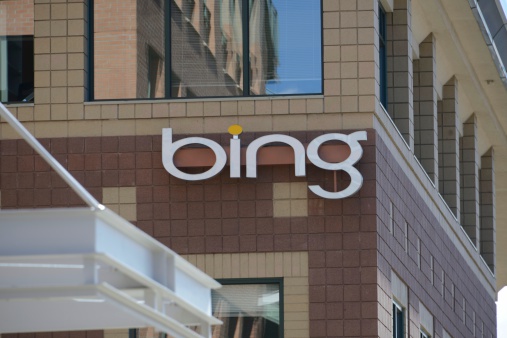 Boulder, Colorado, USA - February 19, 2014: bing in Boulder, Colorado. bing is a search engine, and part of Microsoft, one of the world's largest technology firms.