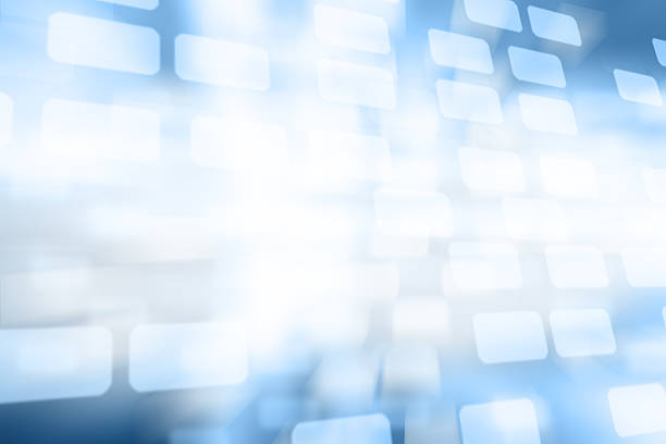 istock Blurred Squares bokeh on blue abstract background 482458226