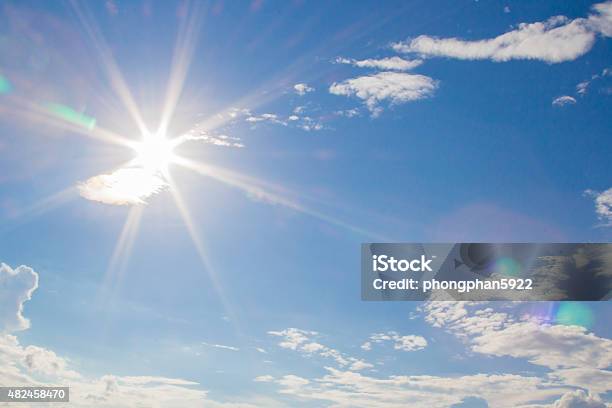 Natural Lens Flare And Radiating Rays Stock Photo - Download Image Now - 2015, Autumn, Backgrounds