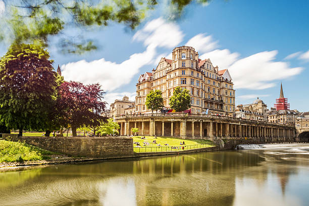 The River Avon runs through Bath and is a defining feature of the city.  It flows through Bath, where it is joined by the historic Kennet and Avon Canal.