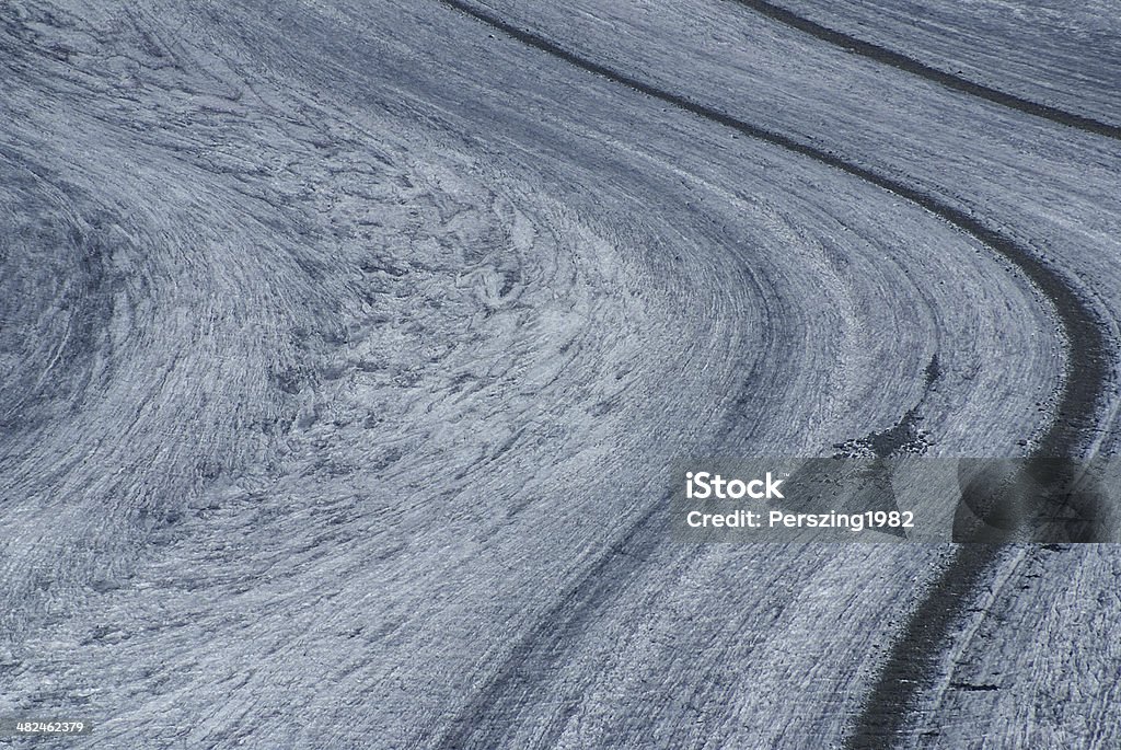 Glaciar Aletch la más larga en alpes - Foto de stock de Aire libre libre de derechos