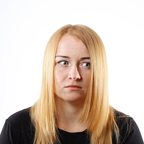 istock Scared Young Woman Portrait. 482465097