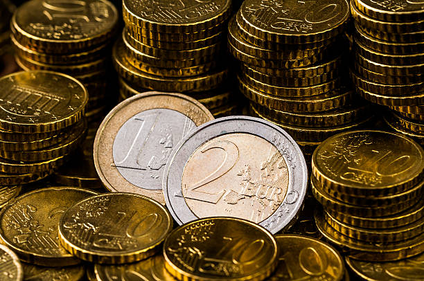 istock two Euro Coin closeup finance concept 482465768