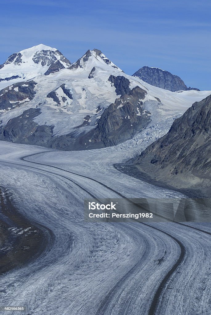 Aletch le plus grand glacier dans les Alpes - Photo de Alpes européennes libre de droits