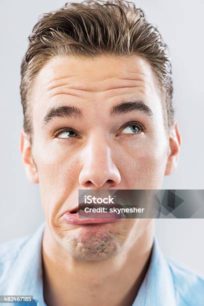 Man Inmate Face Young Man Making A Face Stock Photo - Download Image Now - Adult ...