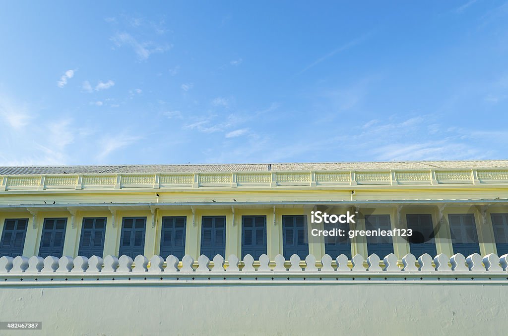 old city fence wall in Thailand Architecture Stock Photo