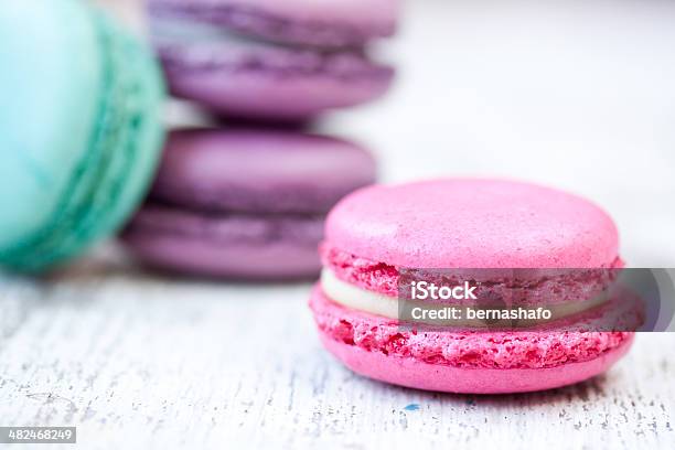 Macaroons Stock Photo - Download Image Now - Backgrounds, Baked Pastry Item, Cake