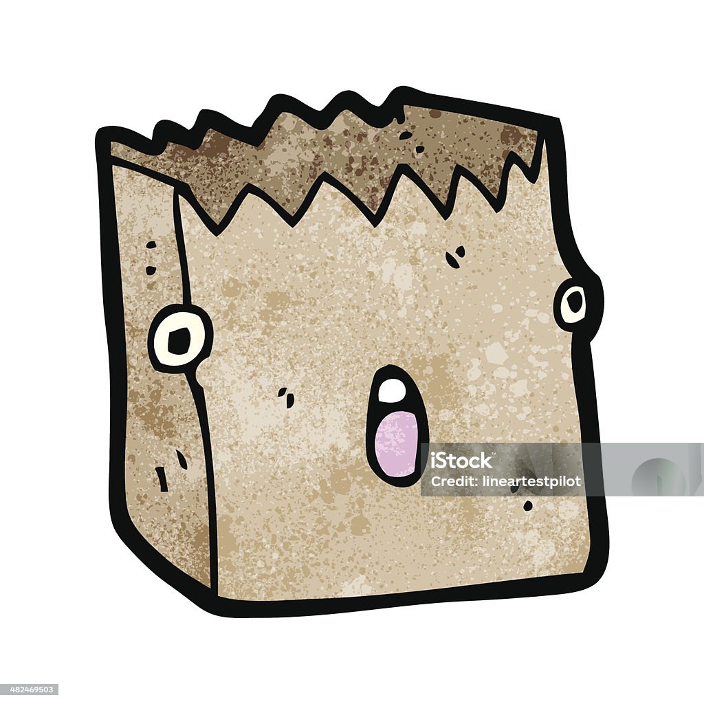 Paper Bag Cartoon Character Stock Illustration - Download Image Now - Bag,  Cheerful, Cute - iStock