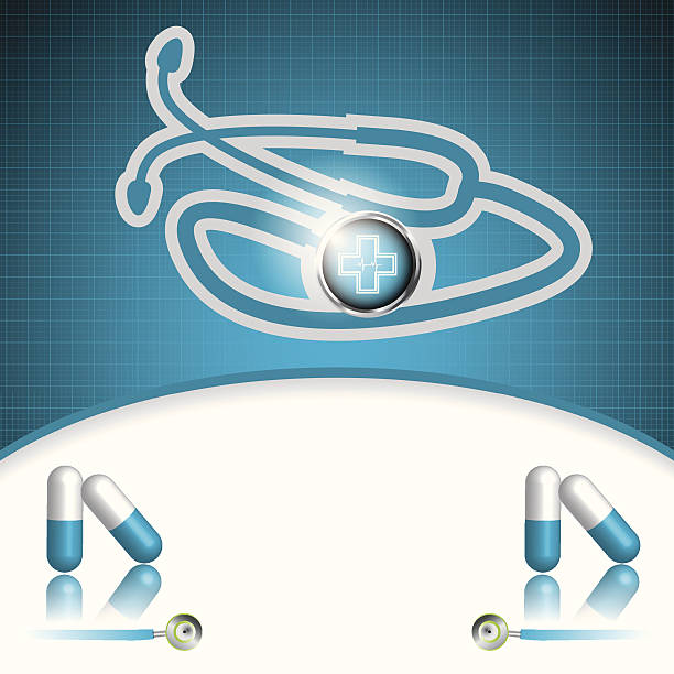 ilustraciones, imágenes clip art, dibujos animados e iconos de stock de fondo abstracto médicos - vitamin pill science symbol human heart