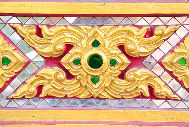 istock Pattern texture style in temple of Thailand 482470771