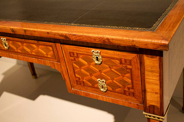 istock Wood Desk with Multiple Key Holes 482472898