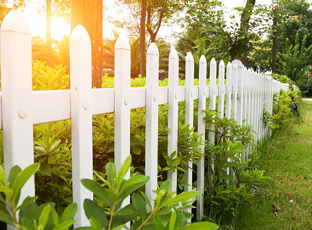 istock County style wooden fence. 482476608