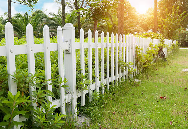 istock County style wooden fence. 482476610
