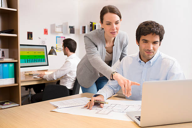 istock Business team working on laptop in office 482476831