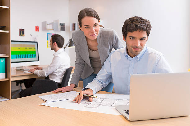 istock Business team working on laptop in office 482476835
