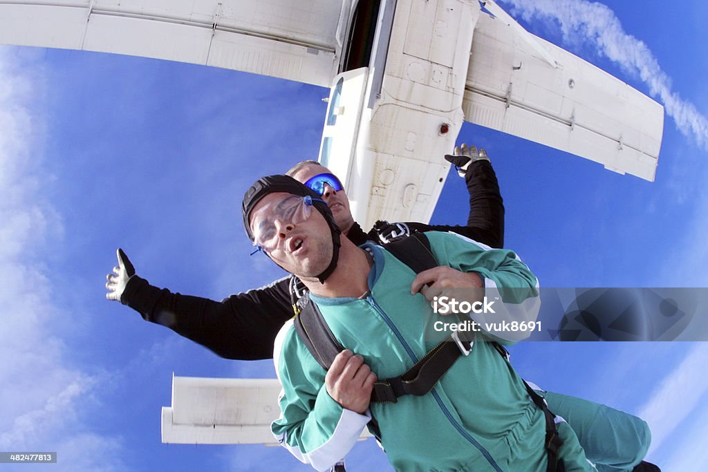 Tandem skydiving Skydiving Stock Photo