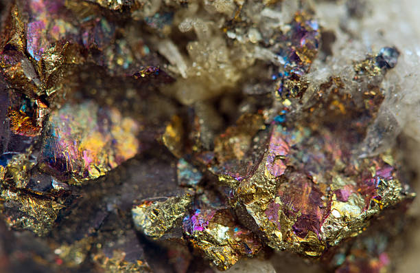 istock Crystal,nugget, gold, bronze, copper, iron. Macro. Extreme close 482478101