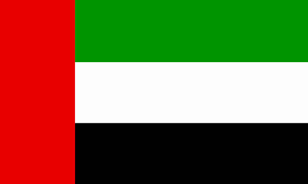 flaga emiraty arabskie - flag of the united arab emirates zdjęcia i obrazy z banku zdjęć