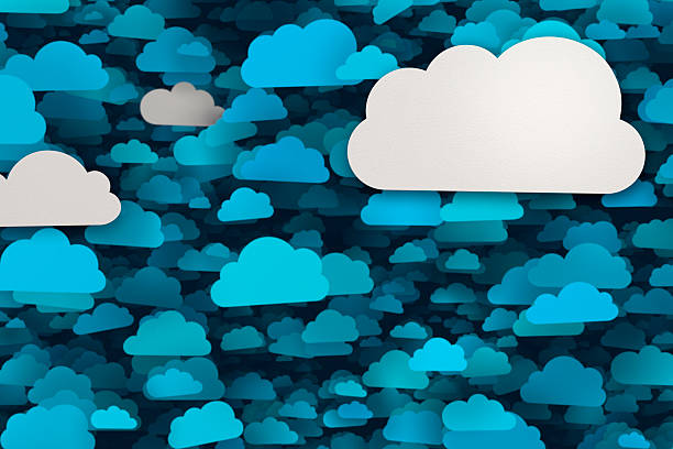 istock Hundreds of blank cloud shapes 482478755