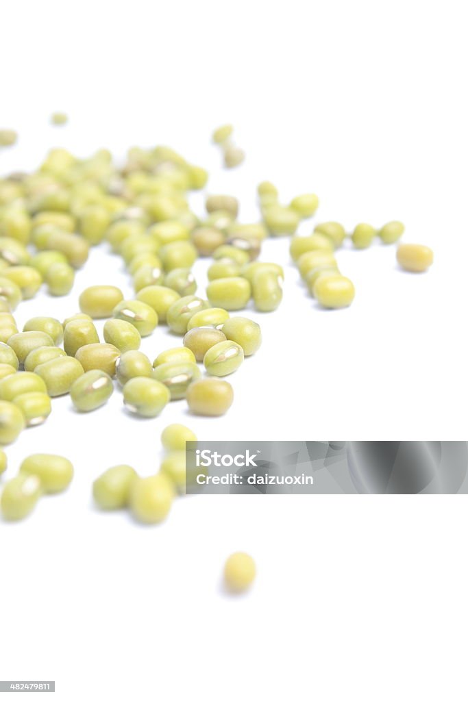 Mung beans Mung beans on white background Asian Culture Stock Photo