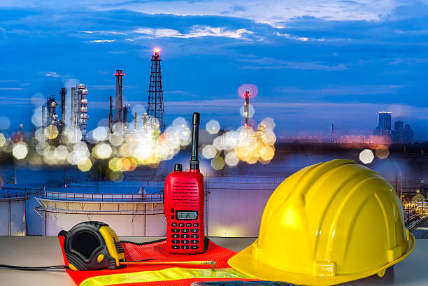 istock safety gear kit and helmet 482480540