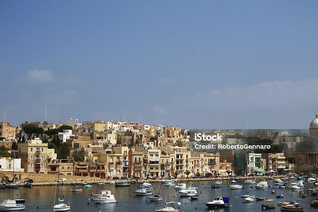 Senglea （L ）の町並み'Isla ます。 マルタます。 - ウォーターフロントのロイヤリティフリ��ーストックフォト