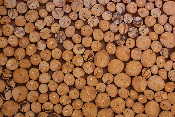 istock The walls are decorated with wood. 482481648