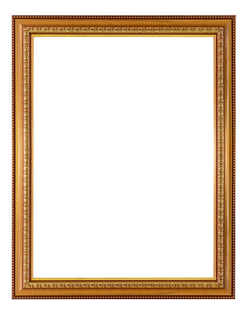 istock Frame gold and copper vintage isolated background. 482481774