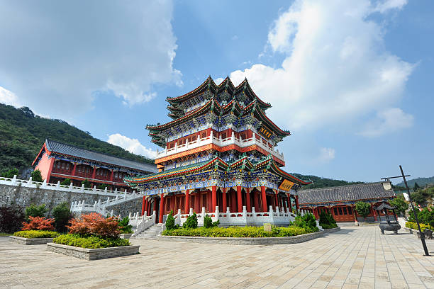 istock Traditional temple building in China 482482349