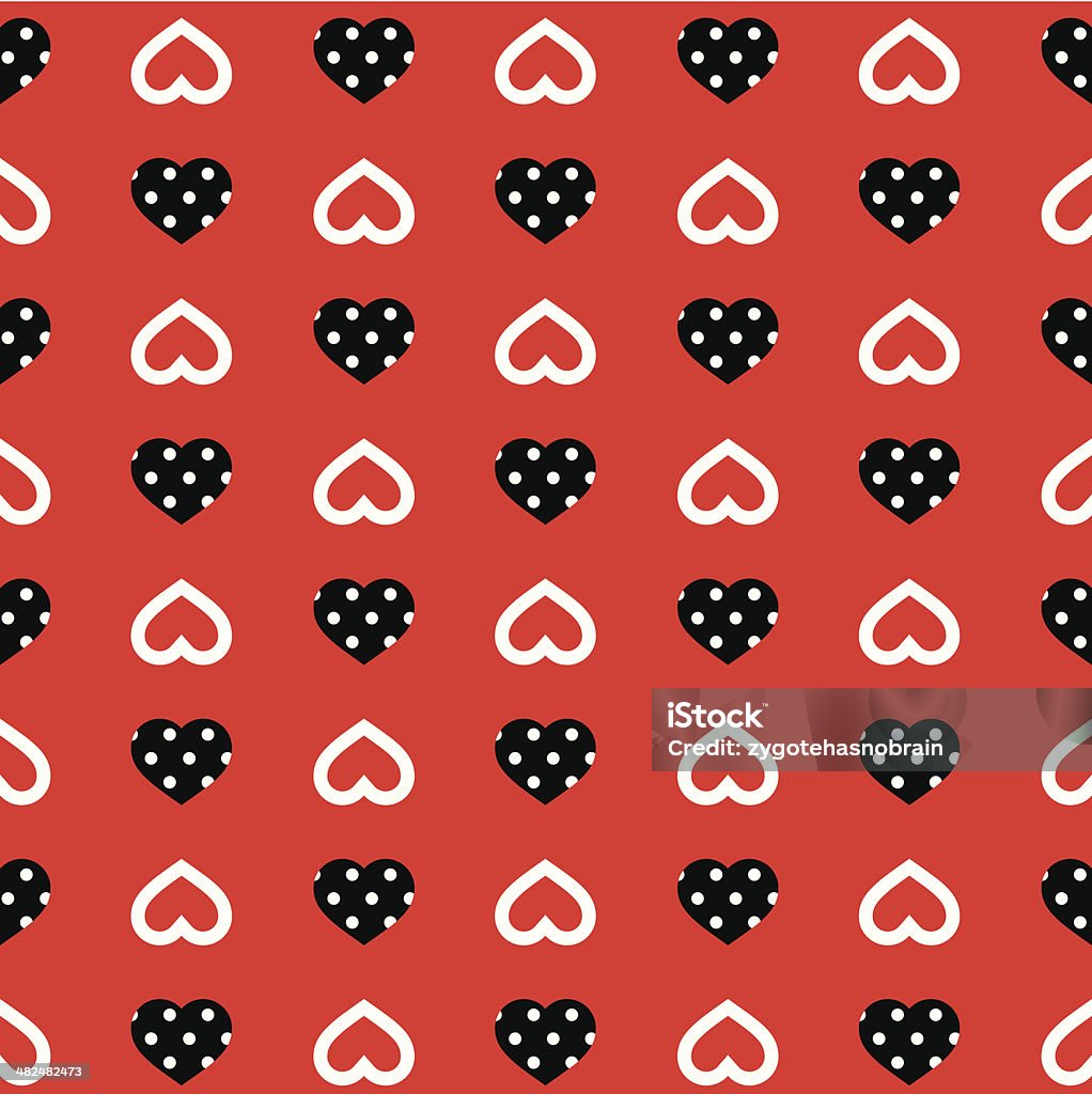 Stock Heart Pattern Hearts Pattern Stock Illustration - Download Image Now - Abstract ...