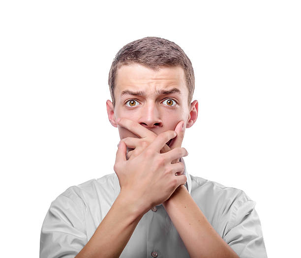 istock Portrait of amazed man 482484038
