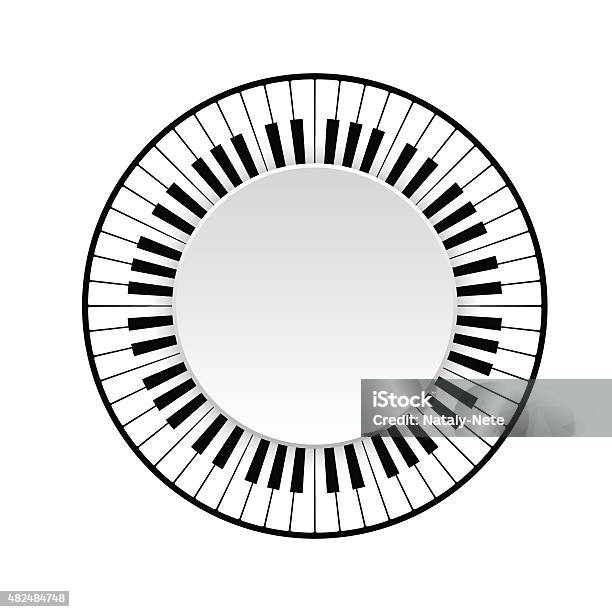 Clavier De Piano Vecteurs libres de droits et plus d'images vectorielles de Cercle - Cercle, Piano, Clavier de piano